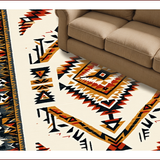 Ultra Soft Area Rug, Non Slip, Stain Resistant, Washable Area Rugs for Living Room, Bedroom, Farmhouse Tribal Low Pile Living Room Carpet(Beige)