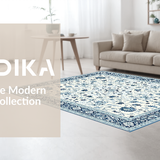 Luxurious Gray Floral Medallion(White)