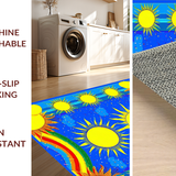 Charming Pastel Sunray Motif(Yellow)