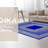 Colorful Geometric Illusion Motif(Blue)