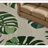 Ultra Soft Area Rug, Non Slip, Stain Resistant, Washable Area Rugs for Living Room, Bedroom, Tropical Monstera Non-Slip Kitchen Runner(Green)