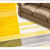 Ultra Soft Area Rug, Non Slip, Stain Resistant, Washable Area Rugs for Living Room, Bedroom, Vibrant Coastal Lattice Design(Yellow)