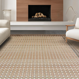 Ultra Soft Area Rug, Non Slip, Stain Resistant, Washable Area Rugs for Living Room, Bedroom, Minimalist Cozy Textural Accents(Beige)