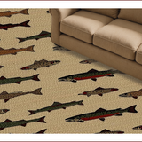 Ultra Soft Area Rug, Non Slip, Stain Resistant, Washable Area Rugs for Living Room, Bedroom, Cozy Nature-Themed Braided Style(Beige)