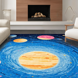 Celestial Cartoon Cosmos Motif(Blue)