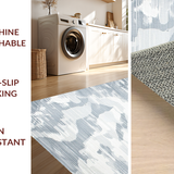 Contemporary Fuzzy Layered Stripes(Gray)