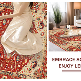 Distressed Abstract Colorful Design(Red)