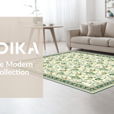 Graceful Green Accent Design(Beige)