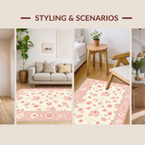 Vibrant Tropical Botanical Print(Beige)