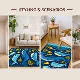 Colorful Whale Alphabet Aesthetic(Blue)