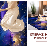 Ultra Soft Area Rug, Non Slip, Stain Resistant, Washable Area Rugs for Living Room, Bedroom, Bold Stellar Color Fusion Concept(Purple)