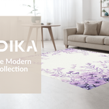Ultra Soft Area Rug, Non Slip, Stain Resistant, Washable Area Rugs for Living Room, Bedroom, Whimsical Lilac Petal Display(Purple)