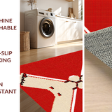 Charming Vintage Baseball Motif(Red)