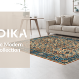 Earthy Toned Rustic Medallion(Blue)