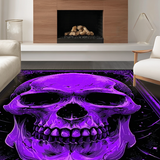 Ultra Soft Area Rug, Non Slip, Stain Resistant, Washable Area Rugs for Living Room, Bedroom, Enigmatic Dark Symbolism Rug(Purple)