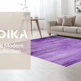 Ultra Soft Area Rug, Non Slip, Stain Resistant, Washable Area Rugs for Living Room, Bedroom, Playful Ultra-Soft Color Blend(Purple)
