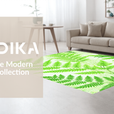 Contemporary Fluffy Green Statement(Green)