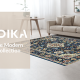 Chic Ornate Border Art Style(Blue)