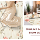 Ultra Soft Area Rug, Non Slip, Stain Resistant, Washable Area Rugs for Living Room, Bedroom, Tranquil Muted Nature Themes(Beige)