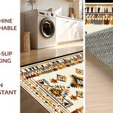 Ultra Soft Area Rug, Non Slip, Stain Resistant, Washable Area Rugs for Living Room, Bedroom, Contemporary Natural Textured Elements(Beige)