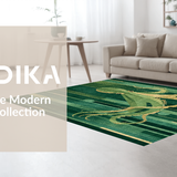 Ultra Soft Area Rug, Non Slip, Stain Resistant, Washable Area Rugs for Living Room, Bedroom, Octopus Art Deco Rug(Green)