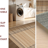 Artistic Abstract Waffle Motif(Beige)