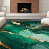 Dazzling Gold Marble Visual Appeal(Green)