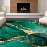 Elegant Jewel Toned Abstract Composition(Green)