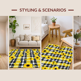 Stylish Black and Yellow Tartan(Yellow)