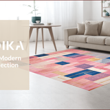 Chic Vibrant Geometric Arrangement(Pink)