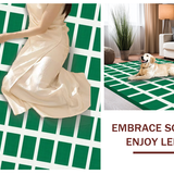 Ultra Soft Area Rug, Non Slip, Stain Resistant, Washable Area Rugs for Living Room, Bedroom, Modern Abstract Checker Motif(Green)