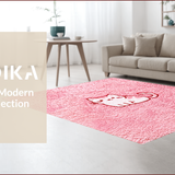 Ultra Soft Area Rug, Non Slip, Stain Resistant, Washable Area Rugs for Living Room, Bedroom, Modern Cute Cat Bedroom Decor(Pink)