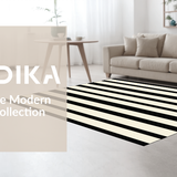 Contemporary Monochrome Striped Aesthetic(Black)