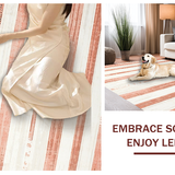 Lively Peach and Ivory Contrast(Red)