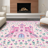 Delightful Colorful Castle Imagery(Pink)