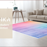 Ultra Soft Area Rug, Non Slip, Stain Resistant, Washable Area Rugs for Living Room, Bedroom, Vibrant Colorful Starburst Design(Pink)