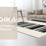 Ultra Soft Area Rug, Non Slip, Stain Resistant, Washable Area Rugs for Living Room, Bedroom, Earthy Toned Striped Adventure(Beige)