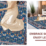 Chic Modern Abstract Floral Fusion(Blue)