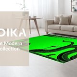 Artistic Emerald and Black Contrast(Green)