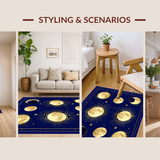 Ethereal Moonlit Patterned Elegance(Blue)