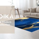 Chic Modern Color Block Motif(Blue)