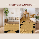 Cozy Black Cat Aesthetic(Beige)