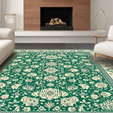 Vibrant Multicolor Paisley Elegance(Green)