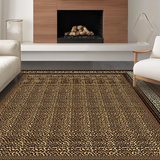 Ultra Soft Area Rug, Non Slip, Stain Resistant, Washable Area Rugs for Living Room, Bedroom, Stylish Dynamic Leopard Texture Blend(Brown)
