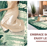 Ultra Soft Area Rug, Non Slip, Stain Resistant, Washable Area Rugs for Living Room, Bedroom, Artistic Retro Rabbit Design(Gray)