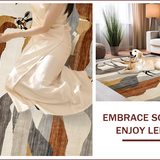 Ultra Soft Area Rug, Non Slip, Stain Resistant, Washable Area Rugs for Living Room, Bedroom, Exotic Antelope Print Elegance(Brown)