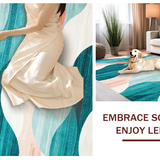 Artful Distressed Colorful Swirls(Blue)