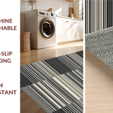 Contemporary Black and White Geometric(Gray)