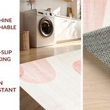 Ultra Soft Area Rug, Non Slip, Stain Resistant, Washable Area Rugs for Living Room, Bedroom, Contemporary Dynamic Color Splash(White)