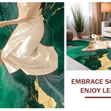 Elegant Glittering Geometric Composition(Green)